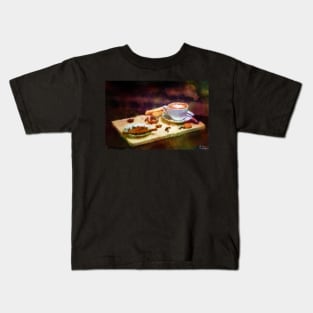 Coffee and Cloves - Cozy Cafe Impressionist Painting Kids T-Shirt